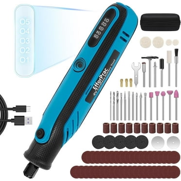 EfforPrac Mini Cordless Rotary Tool Kit 4V, 5 Speed ​​Power Engraving Tool with 86 Accessories for Engraving, Polishing, Sanding, DIY Crafts