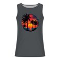 thumbnail image 4 of Taqqpue Mens Tank Tops Summer Beach Vacation Sleeveless Shirts Casual Palm Graphic Muscle Gym Workout Tank Top T-Shirt, 4 of 5