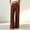 Brown, variant on FengLS Womens Casual Pants Elastic High Waist with Button Zipper Trousers Fashion Straight Leg Pockets Pants Summer Solid Long Pants for Casual Office & Daily Outfits