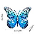 thumbnail image 2 of Promotion!Decoración de pared de mariposa de metal, arte para colgar en la pared, jardín, patio, pared, patio, interior,dormitorio, porche, decoración del día de San Valentín, retro, 2 of 2