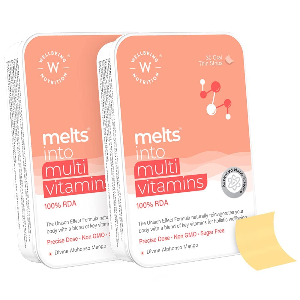 Wellbeing Nutrition Melts Complete Plant Based Multivitamin With 100