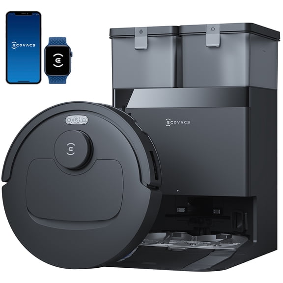 ECOVACS DEEBOT T30E Series Robot Vacuum and Mop - 25,000Pa, ZeroTangle Technology, TruEdge Adaptive Edge Mopping, Auto-Mop Lifting