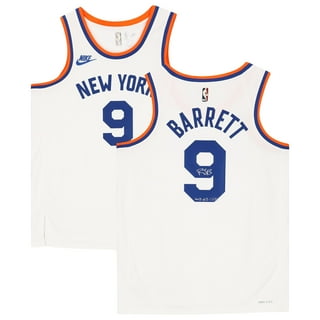 Youth New York Knicks RJ Barrett Nike White 2021/22 Swingman Player Jersey  - Classic Edition