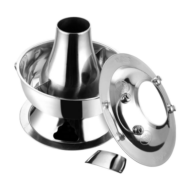 Elodie China Copper Chafing Dish Soup Pot Cooking Pot for Parties Buffets Household 30CM divide