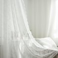 thumbnail image 5 of 1Panel White Backdrop Curtain Drapes with 6 Hooks for Wedding Decorations 5ft by 6.6ft Soft Lace Drape for Wedding Party Stage Decoration, 5 of 6