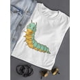 thumbnail image 3 of Cute Colorful Caterpillar Worm T-Shirt Women -Image by Shutterstock, Female Small, 3 of 4