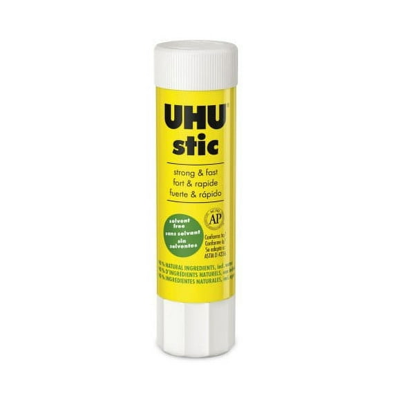 8PK UHU Stic Permanent Glue Stick, 0.29 oz, Dries Clear (99648)