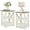 Ivory, variant on BOBOKY  End Table Living Room Set of 2 - Farmhouse Bed Side Table Nightstands for Bedroom, Ivory White Small Side Table, 16"D x 16"W x 24"H,Ivory