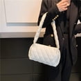 thumbnail image 2 of Quilted Puffer Handbag Padded Puffy Purse for Women Lightweight Cotton Padding Hobo Bag Shoulder Purse, 2 of 6