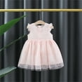 thumbnail image 2 of PINQI Toddler Girls Tutu Dress,Baby Girls Clothes Heart Print Mesh Tutu Sleeveless Square Neck Romper Dress Headband Princess Outfit(RD1-B,9-12 Months), 2 of 6