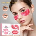 thumbnail image 6 of Rose Infused Eye & Lip Mask Set, Hydrating Gel Patches for Dryness, Soothing Floral Care for Eyes & Lips, 6 of 7