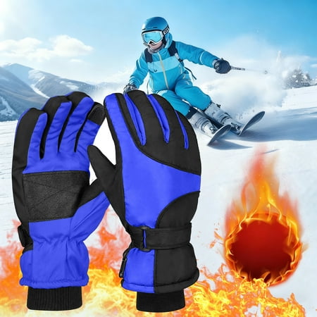 Gamivast Winter Gloves for Women & Men Fleece Lined Waterproof And Breathable Snow Gloves Touchscreen Anti-Slip Gloves for Running Driving Hiking