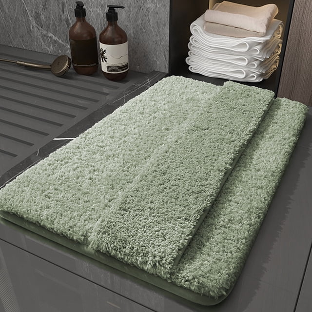 Alfombras De Ba O, Tapete De Ba O, Antideslizante, Grueso, Suave Y Absorbente De Agua Lavable, Dise O Envolvente, Para Ducha De Ba O, Secado R Pido, Decoraci N Del Hogar, Revestimientos De
