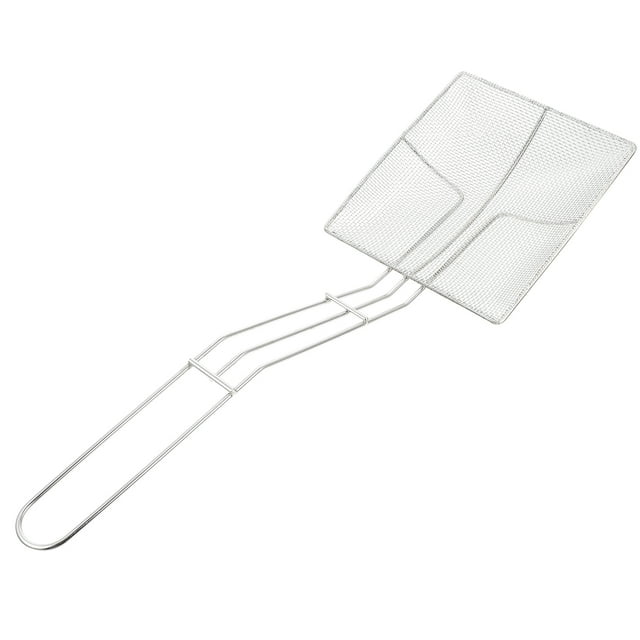 WRISTBIQUE 1Ud Colador De Acero Inoxidable Para Cocina Con Mango Antioxidante Plateado