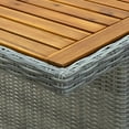 thumbnail image 2 of vidaXL 7 Piece Outdoor Dining Set with Cushions Poly Rattan Light Grey, 2 of 12