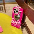 thumbnail image 6 of For iPhone 16 Pro Max/iPhone 16/iPhone 16 Pro/iPhone 16 Plus/15/14/13/12 Cute Cartoon Pink Case, Women Kids Fashion Mirror with Pendant Soft Silicone Shockproof Protective Phone Cover Gifts, 6 of 8