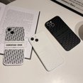 thumbnail image 3 of Funda Blanca Negra Para Teléfono iPhone 14ProMax 11 12 13 Pro Max 7 8 Plus X XR XS Protectora Completa Patrón Letra D De Lujo, 3 of 4