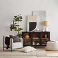 thumbnail image 3 of Bouclair Metal & Fabric Accent Chair in Oatmeal, 3 of 10