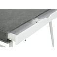 thumbnail image 6 of Calico Designs Alcove Modern Pocket / Writing Desk with Large Split Drawer in White / Cement, 6 of 11
