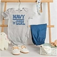 thumbnail image 3 of US Navy Girl Military Anchor Logo Bodysuit Jumper Girls Infant Baby Brisco Brands 12M, 3 of 6