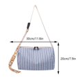 thumbnail image 3 of Women Large Capacity Handbag Zipper Clash of Colours for Work Outing Daily Use, 3 of 8