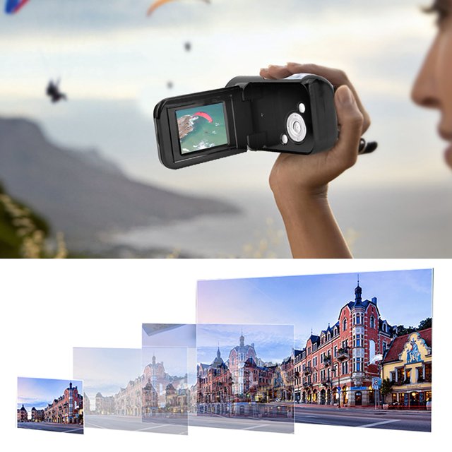 Niños Niños Hd Cámara De Video Videocácámara Con Tft Lcd Sceen Juguete Portátil Fácil Operación Cultivando El Interés Durabilidad Excepcional Para Fotografía Rojo