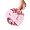 thumbnail image 2 of Honganda Earring Storage Box Bow-Shaped Holder Rotary Necklace Container, 2 of 5