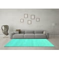 thumbnail image 3 of Ahgly Company Indoor Rectangle Oriental Turquoise Blue Industrial Area Rugs, 2' x 3', 3 of 4