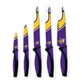 thumbnail image 2 of Woodrow Minnesota Vikings 5-Piece Stainless Steel Cutlery Knife Set, 2 of 2