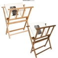 thumbnail image 5 of Creative Mark Folding Wood Large Print Rack - Perfect for Display of Canvas, Art, Prints, Panels, Posters, Art Gallery Shows, Storage Rack - [Walnut Stain Finish], 5 of 11