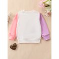 thumbnail image 3 of jxxiatang Adorable Long Sleeve Pullover with Fuzzy Letter Embroidery for Easter, 3 of 8