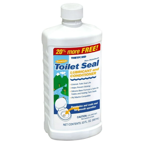 Thetford Toilet Seal Lubricant 36663 Use To Penetrate and Coat Seal For Smooth Operation; Silicone Based Formula; With Conditioner; 20 Ounce Bottle; Single