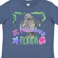 thumbnail image 4 of Inktastic St. Petersburg Florida Cute Swimming Manatee Boys or Girls Toddler T-Shirt, 4 of 5