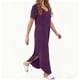 thumbnail image 4 of Vestido Corto para las Mujeres de Verano Color Sólido Cuello en V Vestido de Bolsillo de Manga Corta, Vestido de Verano Casual de las Mujeres para las Salidas de Primavera, 4 of 6