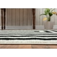 thumbnail image 5 of Abani Casa Collection Area Rug Mid Century Modern Bedroom Living Room Decor Floor Rug 2 x 12 Black Cream, 5 of 6
