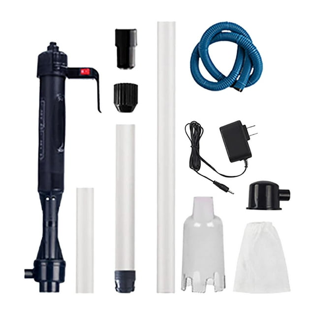 BINGLI Fish Tank Cleaner, Aquarium Gravel Cleaner, Electric Fish Tank Cleaning Tools, Adjustable Water Flow Fish Tank Gravel Cleaner Vacuum, Aquarium Cleaner Kit for Water Chang, Wash Sand