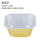 thumbnail image 1 of Moldes de Aluminio para Cupcakes, Tapas Reutilizables, Diseño Duradero y Apto para Horno, Perfectos para Cupcakes, Muffins y Postres, para Exteriores y Fiestas, Juego de 100 Piezas, 7,8 X 8,, 1 of 2