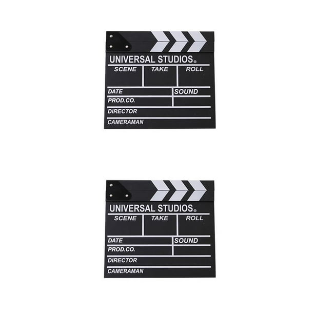 sweethay 1pc Director de Escena de la película Clapperboard TV Video Clapper Board Film Photographic Prop Decoraciones colgantes Suministros Type1 NO1