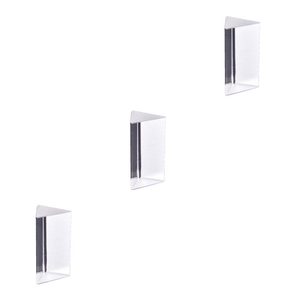 Speravity Prisma Triangular de 100x30x30x30mm, prismas ópticos, enseñanza de física de vidrio, espectro de luz refractada, regalo para niños y Type1 NO1 Speravity CBP071539