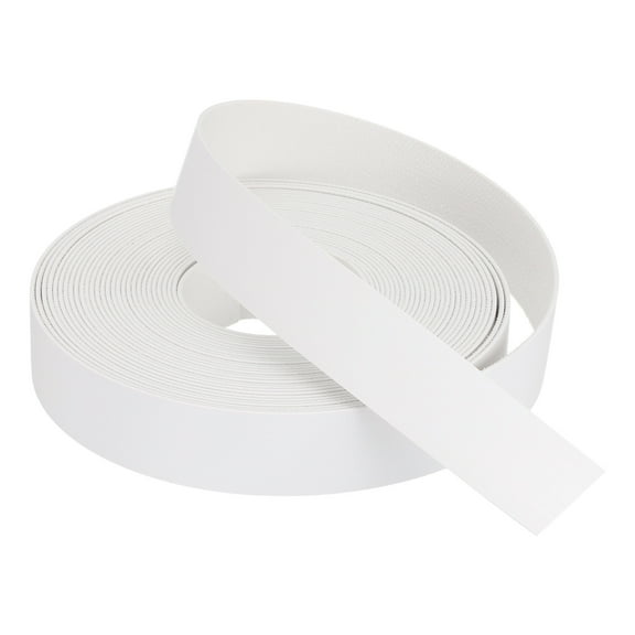 White Edge Banding 25 ft x 7/8 Inch Veneer Tape Pre-glued for Furniture Restoration