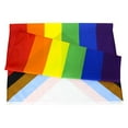 thumbnail image 2 of Douhoow 3x5 Ft Pride Flag Outdoor Rainbow Inclusive Progress LGBTQ Flag Yard Lawn Decoration, 2 of 7