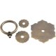 thumbnail image 4 of Perillas de anillo de caída Tiradores de anillo de tono de bronce antiguo Tiradores de gabinete de cajón de tocador en forma de flor - 2 piezas, 4 of 5
