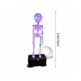 thumbnail image 4 of Halloween Luminous Dancing Skeleton Aquarium Ornament, Glow Dancing Fish Tank Bubbler Decor, Daytime Swinging Skeleton, Air Pump Compatible Halloween Tank Decorations Indoor for All Fish Lovers, 4 of 9
