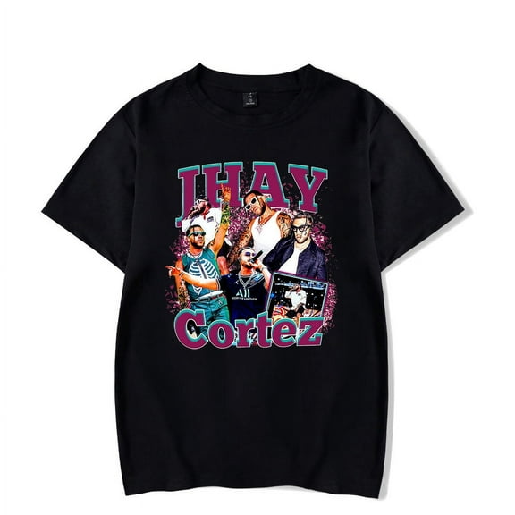 Jhayco Merch Jhay Cortez T-Shirt Harajuku Aesthetic Graphic 2023 World Tour T-Shirt Unisex Streetwear Cotton Tees Shirts Top