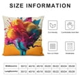 thumbnail image 5 of Creowell Colors Flying Object Square Pillow Cover Case for Sofa Bed Outdoor Decoration - 1PC 12x12in, 5 of 5