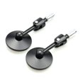 thumbnail image 1 of Hongchun Round Black Aluminum Motorcycle Folding Mirrors Bar End, 1 of 4