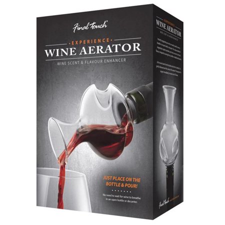 

Final Touch 6060091 Glass Aerating Wine Pourer Clear
