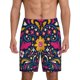 thumbnail image 1 of Balery Cinco De Mayo Floral Pantalones cortos de pijama de punto de algodón para hombre con cinturilla y bolsillos-X-Large, 1 of 6