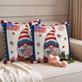 thumbnail image 2 of U.S. Flag Dwarf Pillow Covers 2 Pack Vintage Star Heart Red Striped Independence Day Pillowcase Waterproof Outdoor Throw Pillow Cover for Patio Garden Square Cushion 24”x24”, 2 of 9
