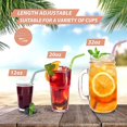 thumbnail image 4 of Luniquz 6 PCS Reusable Straws Silicone Drinking Straw, 4 of 5